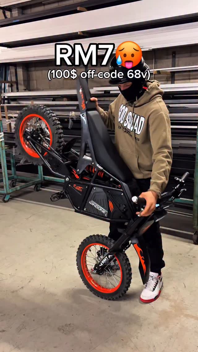 WINDONE RM7 🤯 CODE “68V” AT @windone_ebike #ebike #dirtbike #surron #motorcycle #bikes
