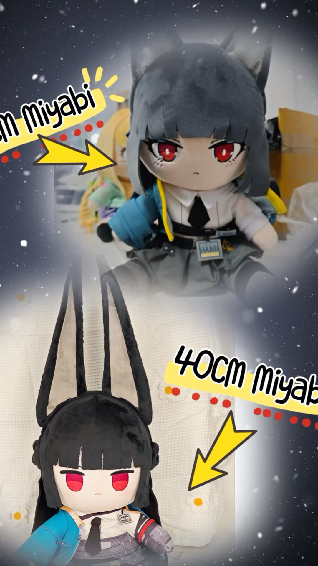 Have a close look at 30CM Miyabi and 40CM Miyabi😜😜
Sincerely speaking jlime the 40CM one more💕First batch will be arranged in Apr❤️❤️ still remains some pieces👏👏
#miyabi #zzz #plush #plushies #plushdoll #zenlesszonezero #smilehouseofficial