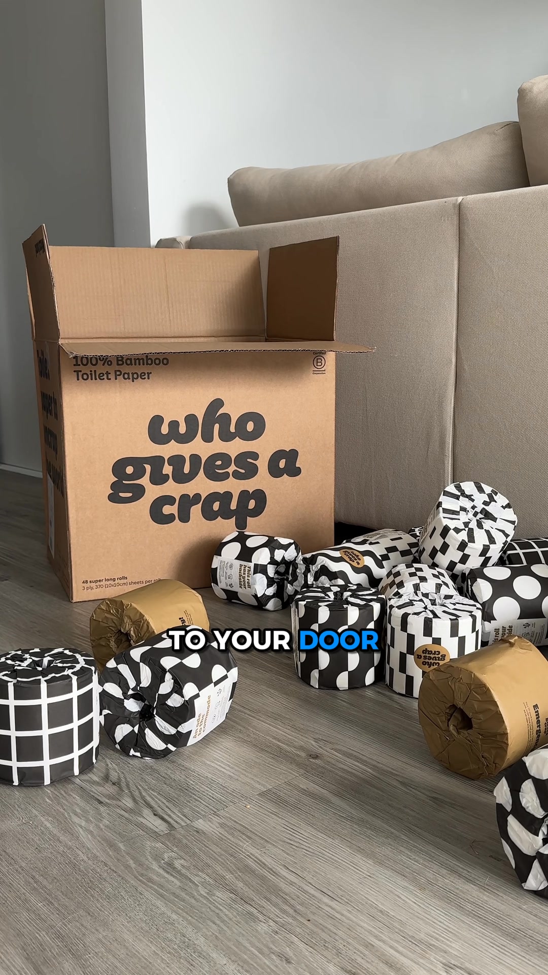 A box of loo rolls that lasts (and lasts)