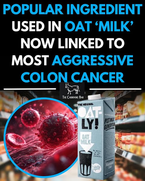 🚨OAT MILK CANCER INGREDIENT

😱 Plant based milks have been EXPOSED for containing a number of cancer-causing chemicals.

 🧪 The first is carboxymethylcellulose (CMC) which is an emulsifier strongly linked to colon cancer.

🧪 The second is actually a contaminant called glyphosate, a toxic herbicide which has been especially found in alarming concentrations within popular oat milk brands.

⬇️ Want to learn the real uncensored truth? 

📰 Then comment “NEWSLETTER” to sign up and stay informed!

‼️ It is linked to various severe health complications including Parkinson’s, infertility, and cancer.

⚠️ Oats are among the world’s most heavily sprayed crop - and so when they’re conventionally grown, expect them to contain high levels of toxic pesticides and herbicides. 

🥛 The moral of the story is: if you’re going to drink milk, then stick to real milk (ideally raw).
 
📚 Comment “BOOK” to read the research for yourself!