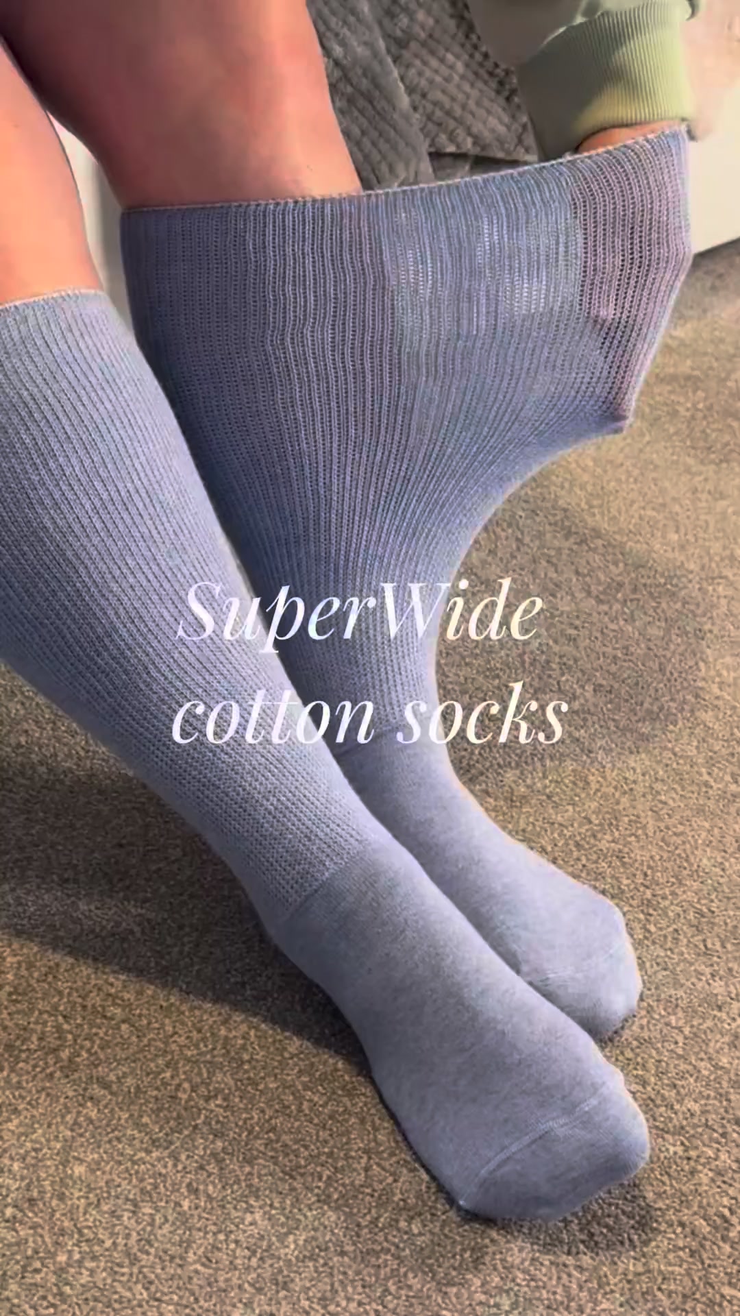 SuperWide Long Cotton Socks