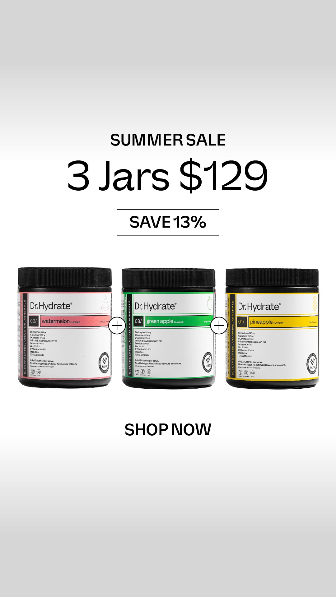3 Jars For $129 🍏