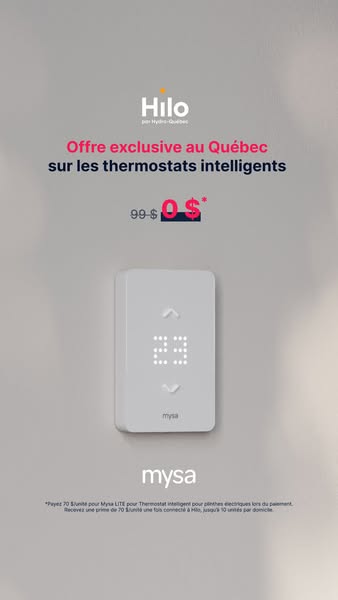 Obtenez Mysa pour 0 $ au Québec*