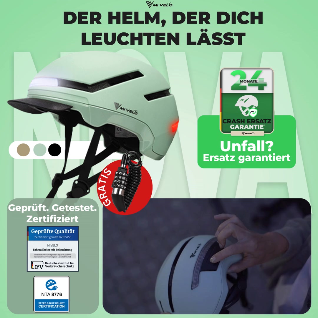 Fahrradhelm sicher & optisch schick