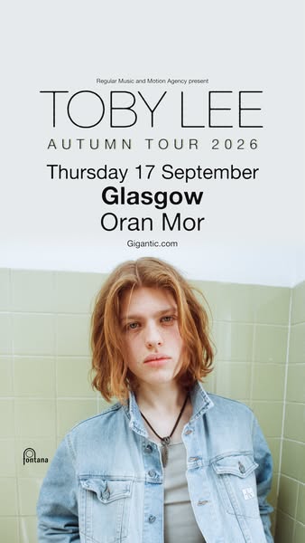 Don't miss critically acclaimed guitarist Toby Lee at Oran Mor on Thu 17 September. Tickets on sale now!