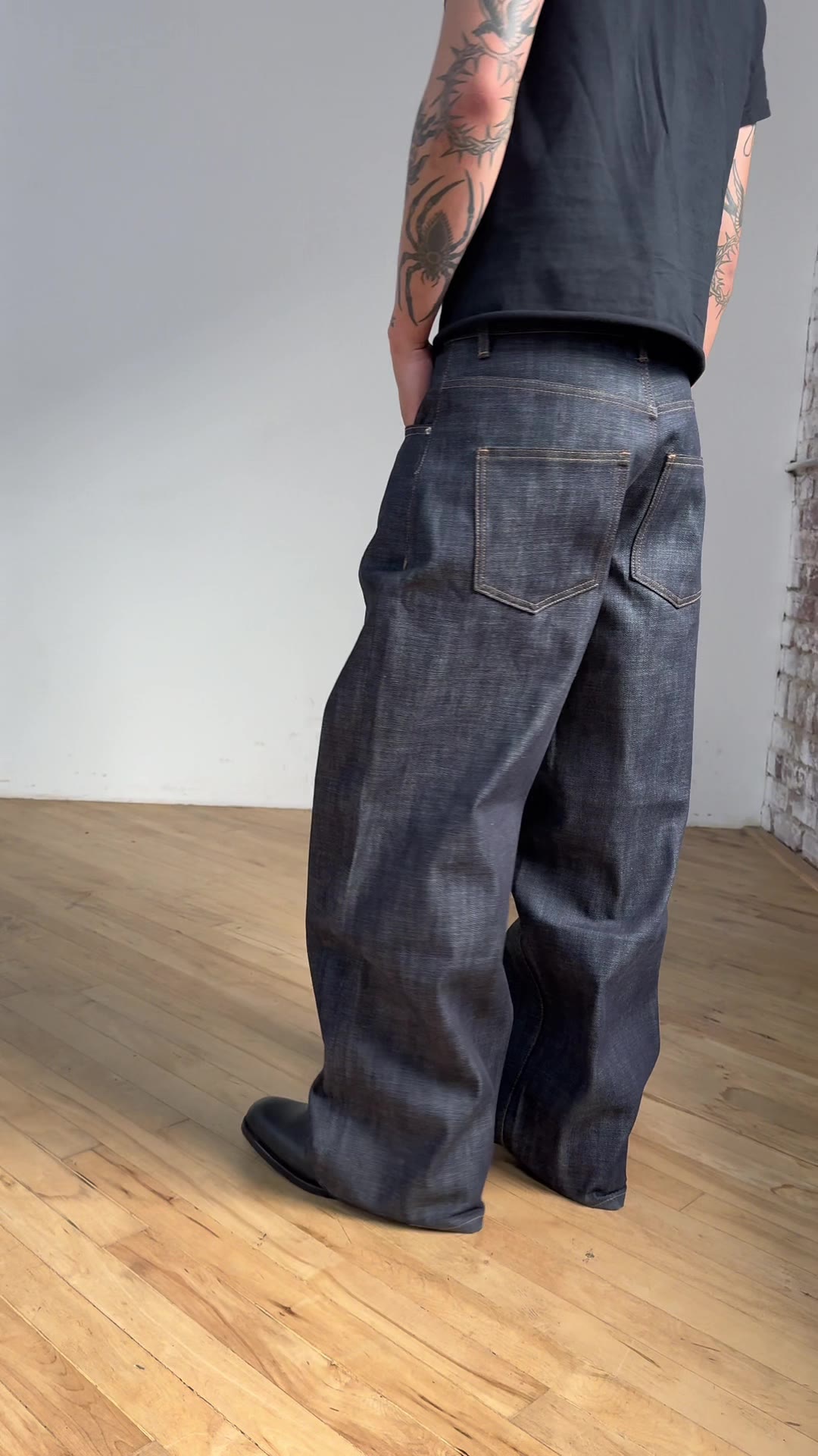 SHOP OUR JAPANESE RAW SELVEDGE DENIM! JUST RESTOCKED & SHIPS NEXT DAY

Crafted from 14 oz Japanese selvedge denim, these jeans reflect meticulous sourcing and intentional design. Woven on traditional shuttle looms in Japan, the fabric offers durability, rich texture, and the distinct character of raw selvedge.
