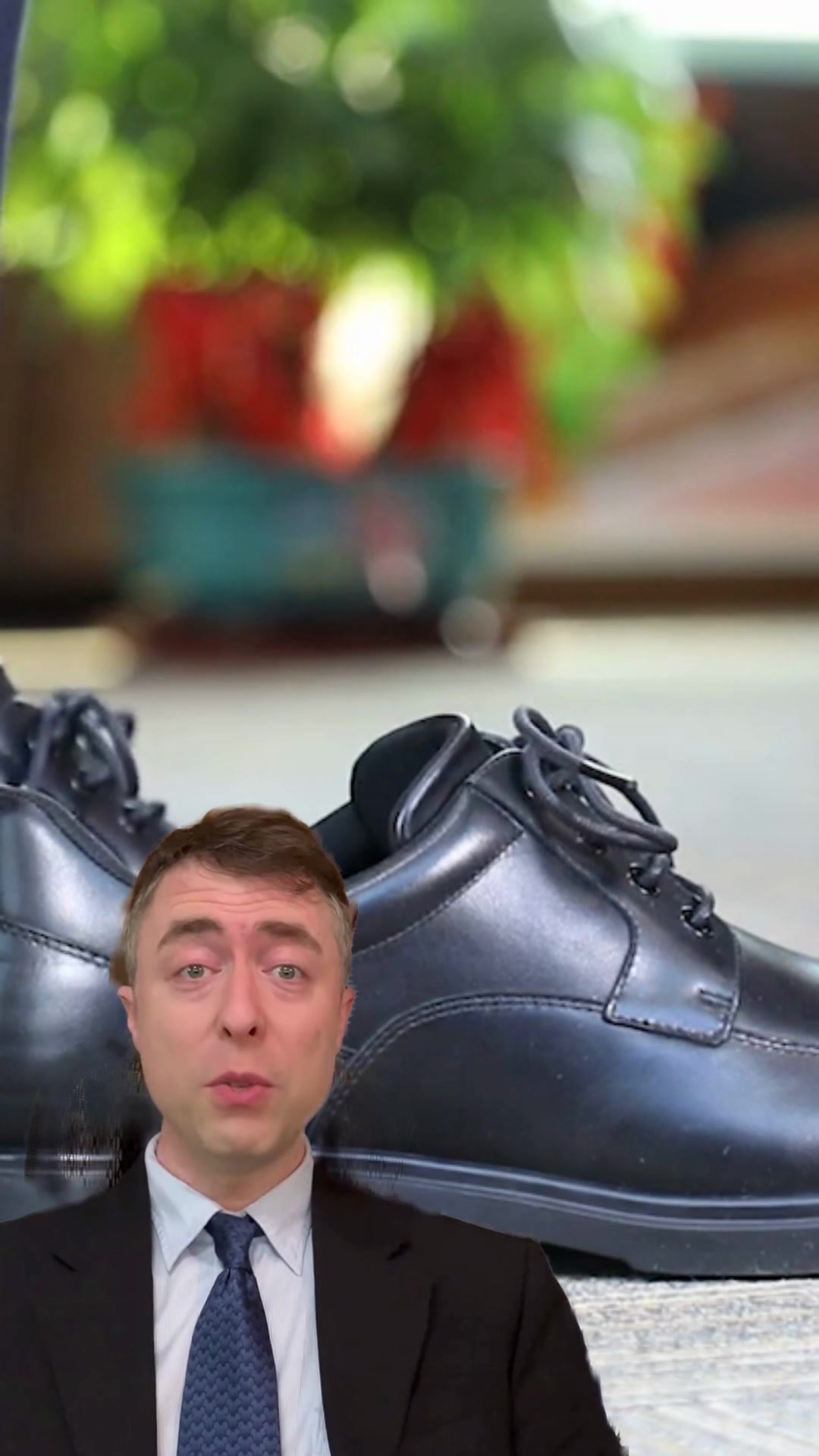 Leather Dress Shoes, Hands-Free