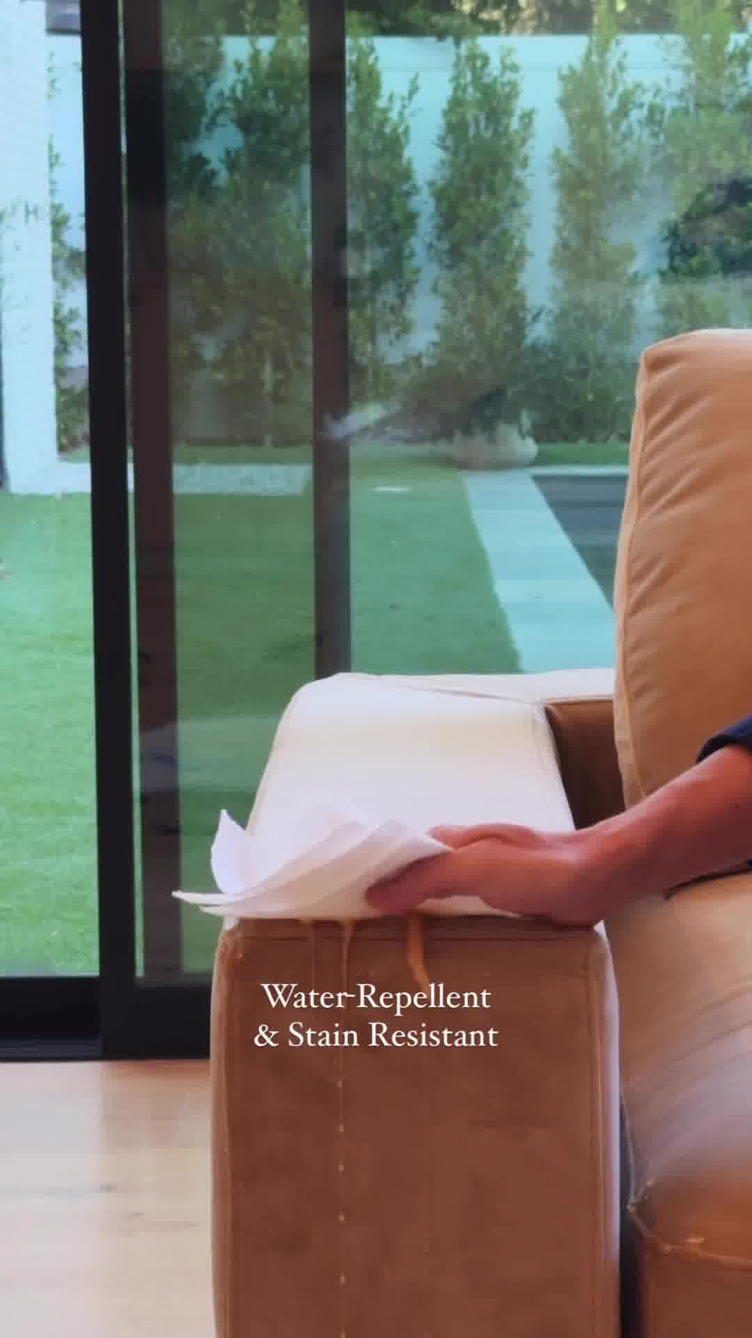 NEW Camel Beige Velvet Sofas