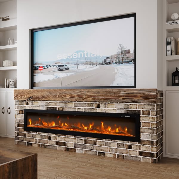 🔥 Selling Fast in the UK – Don’t Miss This Media Wall Fireplace