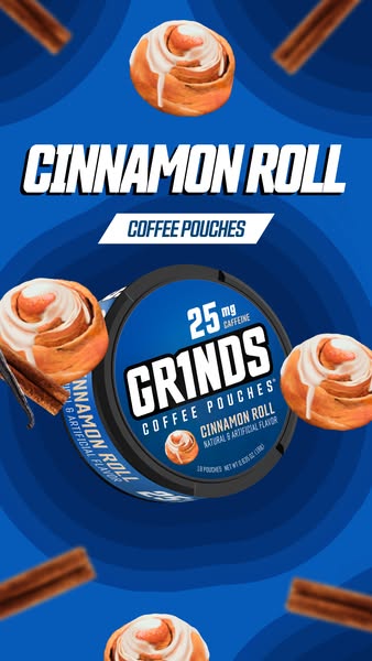 Cinnamon Roll Coffee Pouches