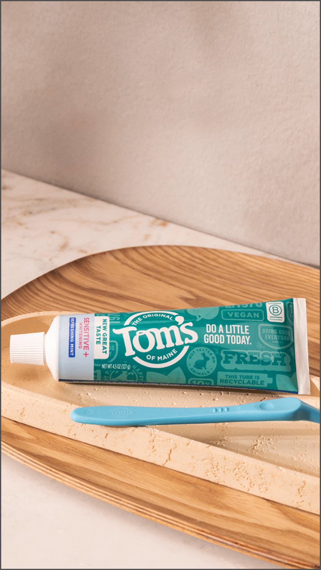 Try Tom's Sensitive+ Whitening Toothpaste Today!