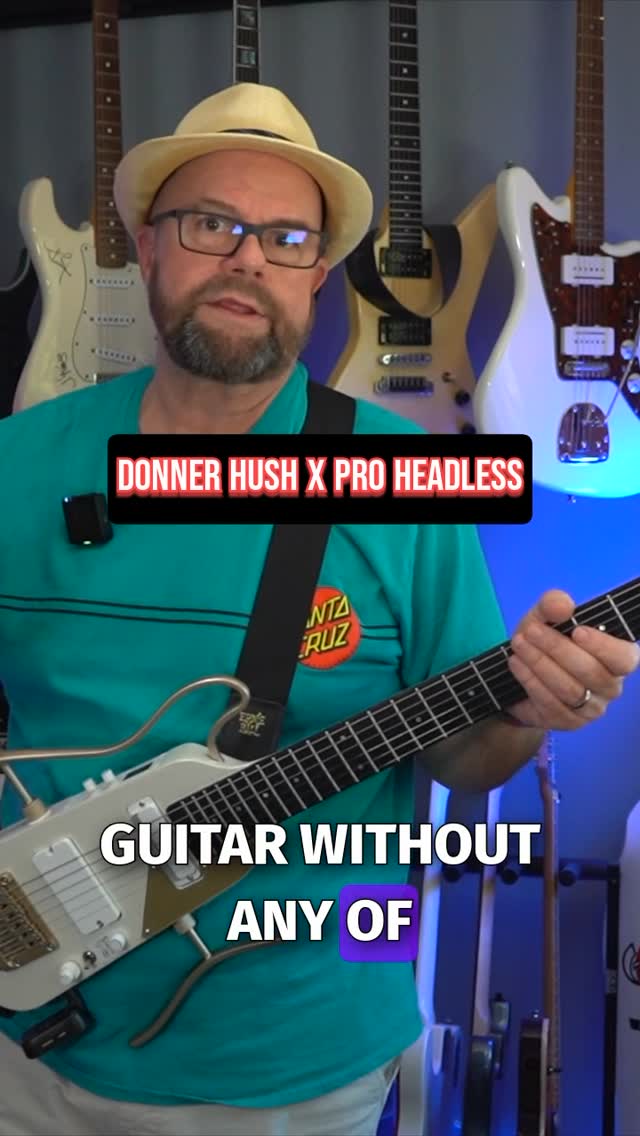 Check out my review of the Donner Hush X Pro on the channel now! Great little headless and it’s on sale 💵 #travelguitar #donner #donnerhush