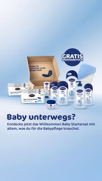 Alle Must-haves Produkte für die Babypflege zum Probieren in einem Set 👶