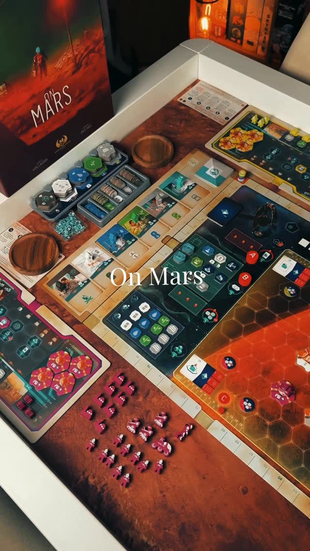 I genuinely enjoy On Mars.
It’s a demanding game, but one that makes sense when given the time it deserves.
This is the type of experience I feel comfortable explaining and guiding others through thoughtful, challenging, and worth the hours at the table.

A proper Euro game night and a comfortable setup, like the BoxKing gaming table and mat, make those long sessions even more enjoyable.

If you would like to purchase use my code LOU10 for 10% Discount

@boxking_gaming @eaglegryphon @vitallacerda @ianotooledesign 

#EuroGames #BoardGames #OnMars #VitalLacerda #BoardGameTable