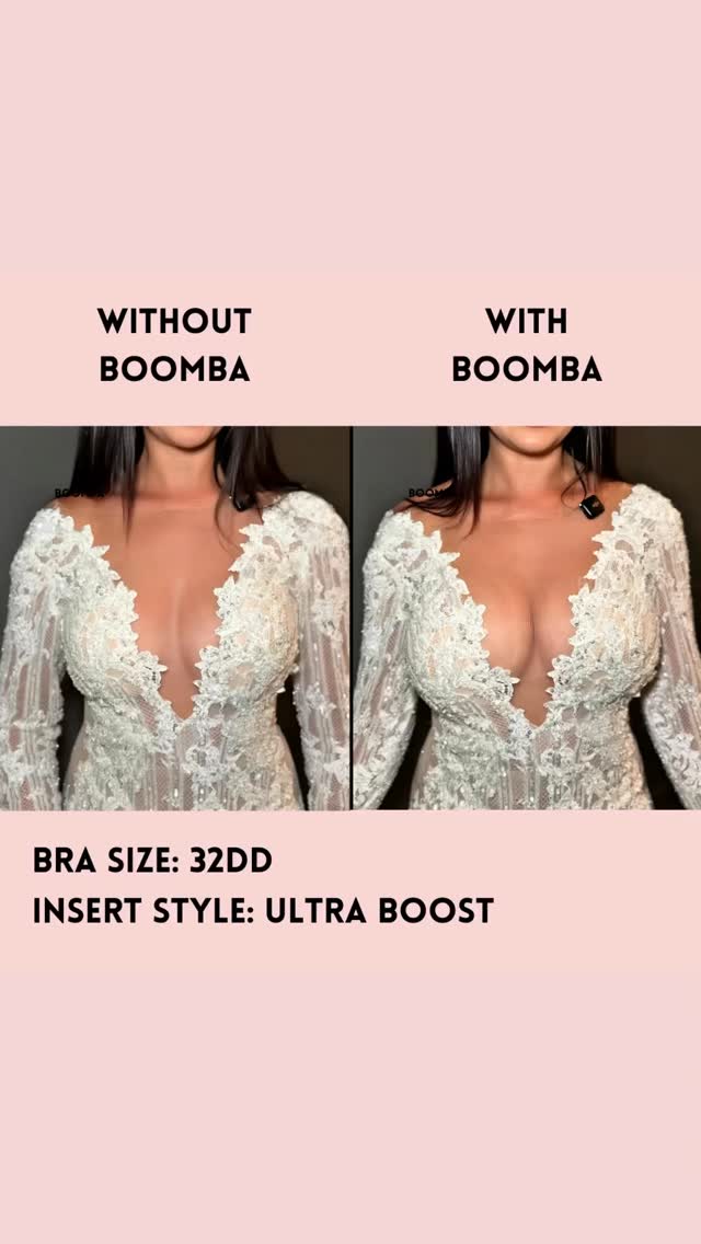 💍Those regular sticky bras with clasps? They always show through your wedding dress, especially plunging, backless, or curve-hugging gowns. Nothing ruins that dream-dress moment faster than a visible buckle or lumpy cleavage.

BOOMBA inserts were made for bridal looks: sticky on both sides, no straps, no clasps, gorgeous natural looking cleavage and completely invisible. They blend seamlessly into the dress and give the perfect natural lift so your gown sits exactly the way it was designed to.

If you want your bridal look to be flawless from every angle, make sure you order BOOMBA ahead of time and bring them to your bridal fitting, your wedding dress will thank you. 🤍

100% satisfaction guaranteed or your money back! Free returns and exchanges so you can shop worry free! ❤️

💦 sweat and water resistant 
♻️washable and reusable up to 40 times 
⏫ lift and add up to 2 cup sizes 
😍 sticky on both sides 

Send us a dm if you need any assistance with sizing or insert styles ❤️❤️ available in sizes aa-r cup! We are available 24/7 to help with any questions! 

#boombababe #weddingdress #weddingphotography #bride #bridesmaid #bridetobe #instantresults #girlmeme #meme #girlmemes #eyelashes #makeupinspo #hairinspo #makeup #eyelash #outfitinspo #beforeandafter #vscocam #weddinginspo #vsco #wow #nofilter #beauty #bridesmaiddress #justengaged #isaidyes