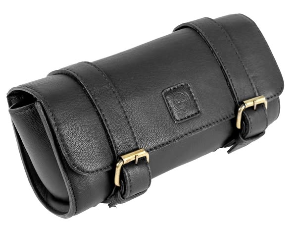 Best Gift for Him & Her Used Leather Saddle Brown Motorcycle Bag for Storage Side Pouch and Helmet Bag Backpack Type