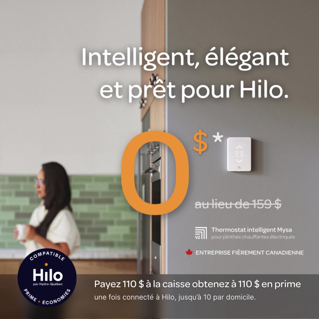 Votre thermostat Mysa, on vous l'offre !