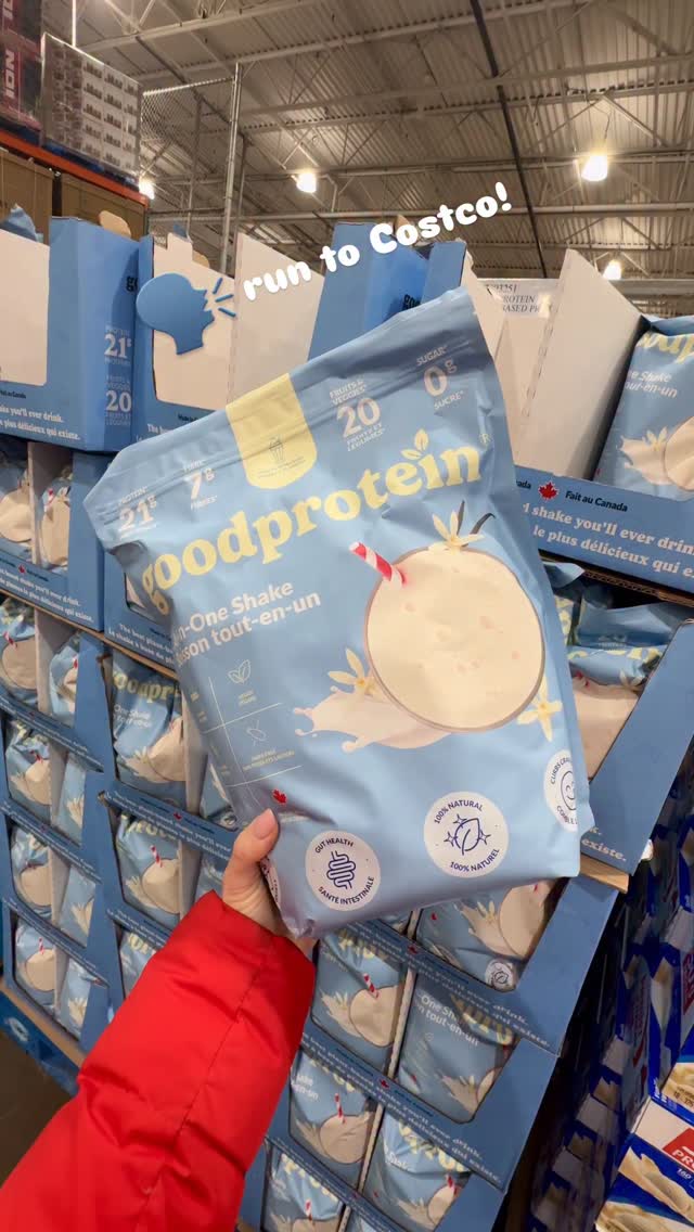 🗣️ If you want the best deal on @goodprotein , run to Costco!! They have Vanilla Milkshake & Chocolate Fudge (my personal fav) stocked up ALL across Canada! I grabbed this one from Bayers Lake tonight! 

Quantities are limited so you’ll wanna get there asap! 

if you aren’t using my code this is the best way to buy in bulkkkk! once you start using this protein powder, you won’t go back! 

#highprotein #goodproteinpartner #goodprotein #costco #sale