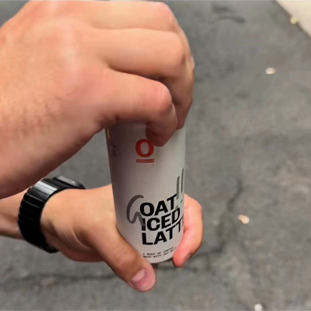 CRACK INTO OAT ICED LATTE