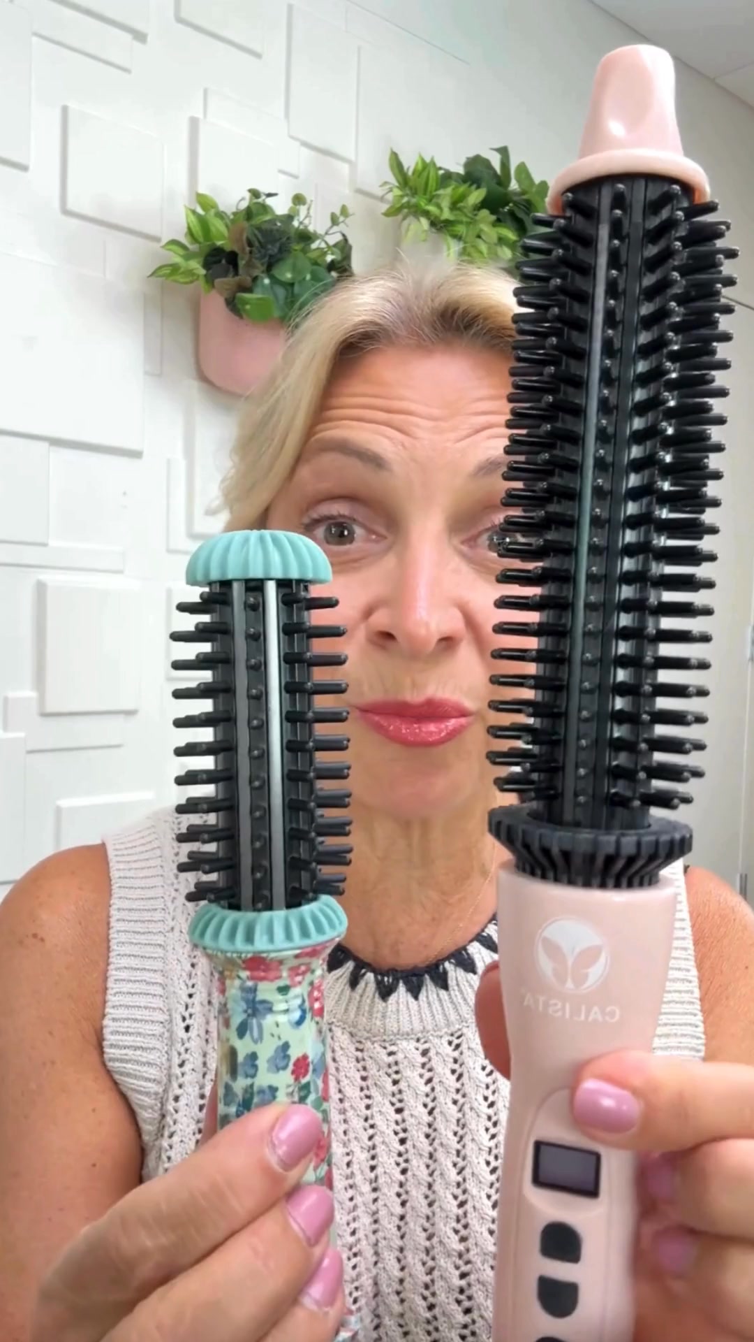 The secret for on-the-go touchups and curls?