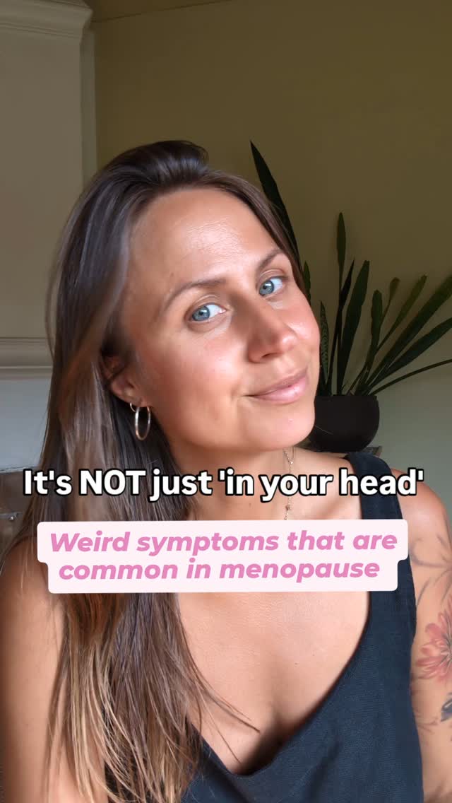 Menopause can bring on some very strange symptoms that you and your doctor might not connect to the change in hormones!

Symptoms that ARE COMMON in menopause are:
✅ Crawling skin 🐜
✅ Carpal tunnel syndrome 🫴🏼
✅ Painful nipples 😵
✅ Cold flushes 🥶
✅ Vaginal dryness 🌸
✅ Increased allergies 🤧
✅ Racing heart at night 🫀
✅ Tingling in the extremities 😵‍💫

Which ones have you experienced?

#menopauseawareness #hormoneimbalances #womenshealth #hormones #menopausesymptoms
#perimenopause