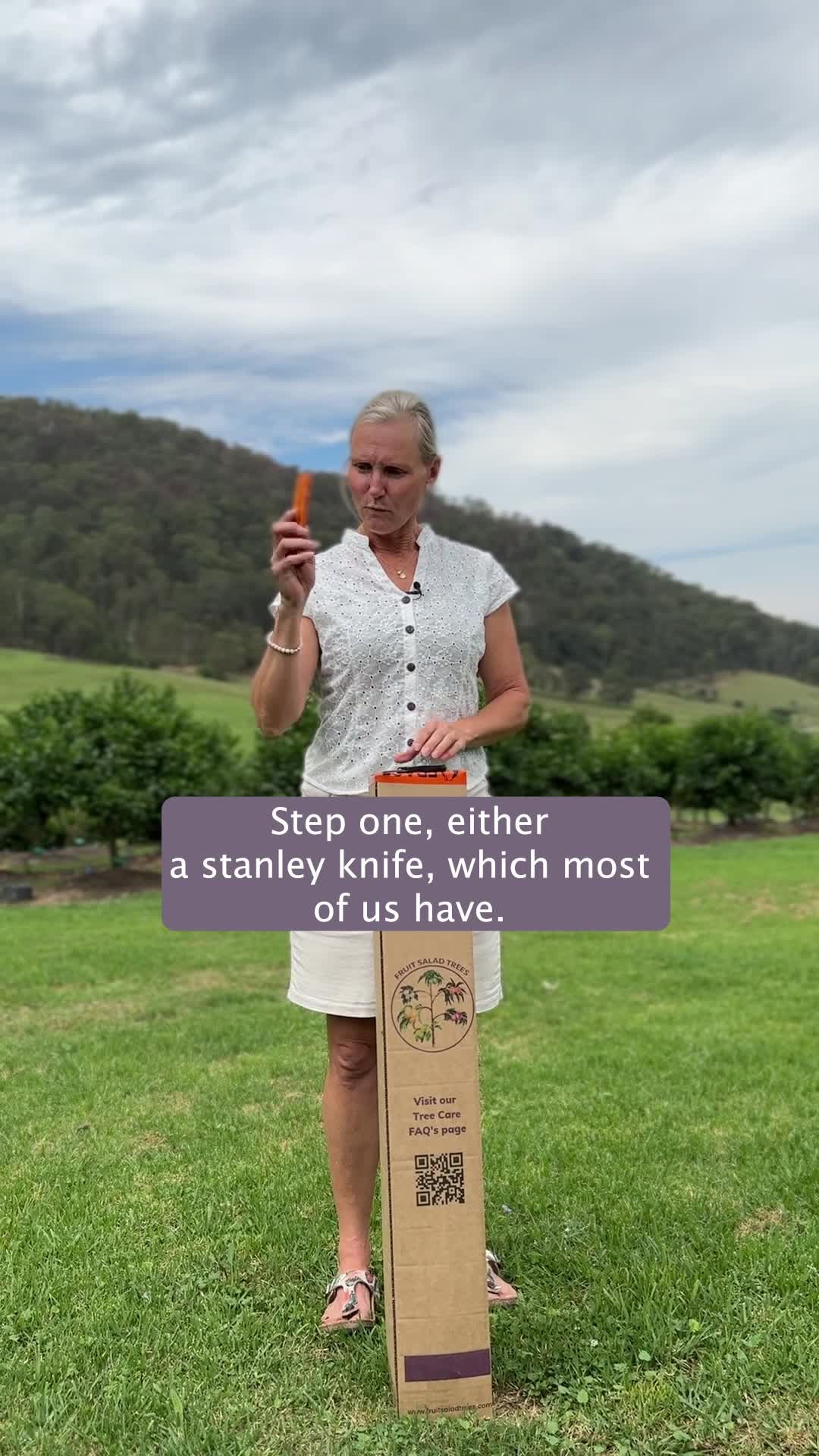 Watch Deb show you how easy it is to open and refresh your Fruit Salad Tree when it arrives in one of our specially designed boxes. It's not at all difficult, but there are a few tips to take note of!

Also it's worth mentioning that no Stanley knives were harmed in the making of this instructional video.

🚚 Order online for Australia wide delivery to your door at fruitsaladtrees.com

🌱 #fruitsaladtrees 🍎🍏

#myfruitsaladtree #fruittrees #maximiseyourgarden #plantnursery #urbangardening #australiangardening #familygardening #familybusiness #appletrees #citrustrees #stonefruittrees #australiawidedelivery #ediblegardeningaustralia #ediblegardening