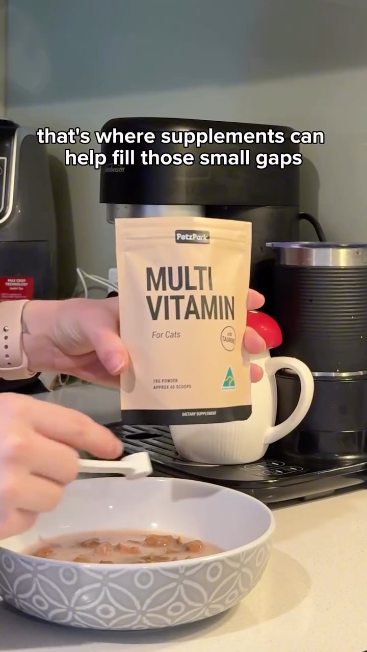 Taurine isn’t optional for cats, it’s essential!

Cats rely entirely on their diet for taurine, but over time things like food changes, picky eating or ageing can affect how much they’re actually getting or absorbing.

That’s why many cat parents choose to be more mindful of taurine intake, especially for senior cats or fussier eaters. It’s not about doing everything perfectly, it’s about understanding what their bodies need and supporting them where we can.

If you’re ever unsure whether your cat is getting enough, adding a simple meal topper can be an easy way to support their daily nutrition. Our Petz Park Cat Multivitamin includes taurine and is designed to fit seamlessly into everyday routines.

Save this for later or share it with a fellow cat parent who might find it helpful.
.
.
.
.
#cat #cathealth #cathealthtips #catsupplement #taurine