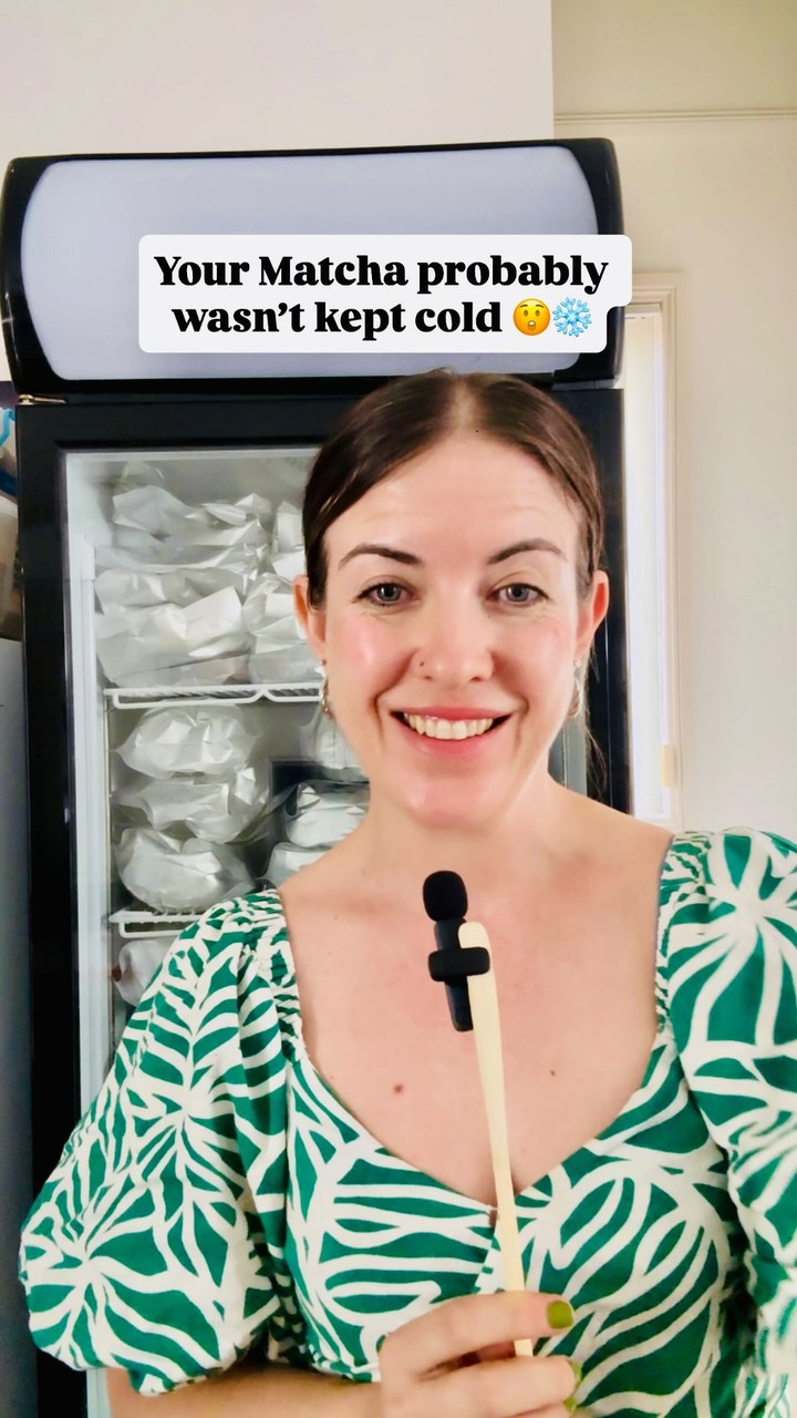 It’s something we constantly think about —
how to keep matcha as fresh as the day it lands. 🍃

That’s why we’ve refrigerated all Matcha we have sold since day one. Eight years and counting.

Matcha is incredibly delicate. Heat and light accelerate oxidation, dulling colour and flavour. Cold storage helps protect its vibrancy, freshness and taste.

We take care of the details, so you can confidently drink our tea knowing it’s been stored with care — and never compromised. 🍵

Taste the difference freshness makes. 👌