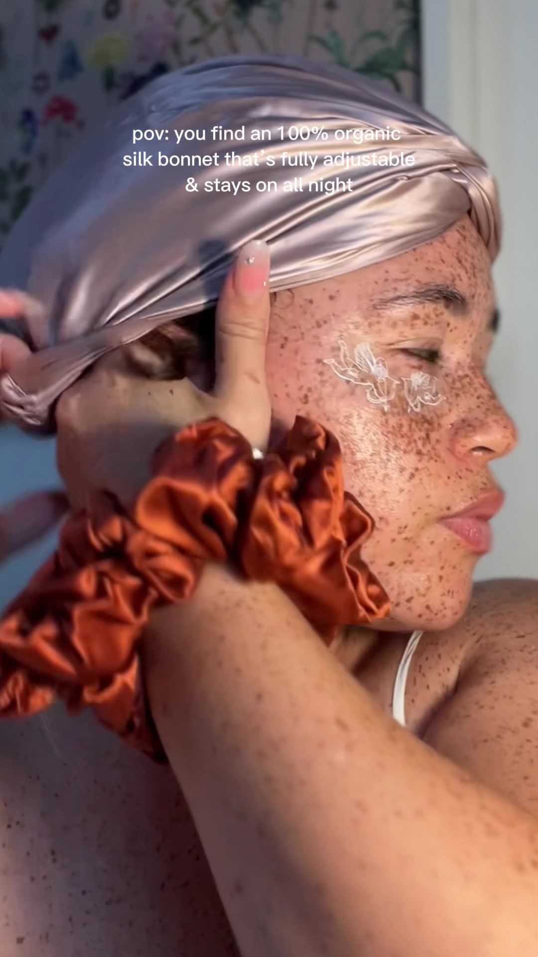 Organic Silk Hair Bonnet by Clementine Sleepwear