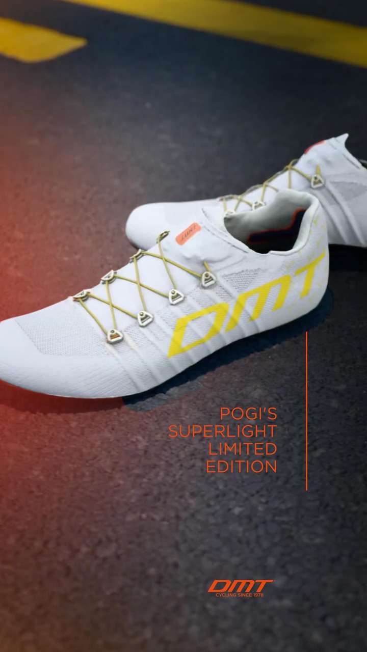 The Pogi’s Superlight – TDF Limited Edition is here: only 112 pairs will ever be made.
�A tribute to the Tour and to the relentless pursuit of performance at the highest level.

This exclusive model is now available for pre-order.�
Production begins on January 7, with each pair crafted individually.�
Engineered for champions. Created for the few.

#DMTShoes #RideYourBest #ProCycling  #DMTcycling