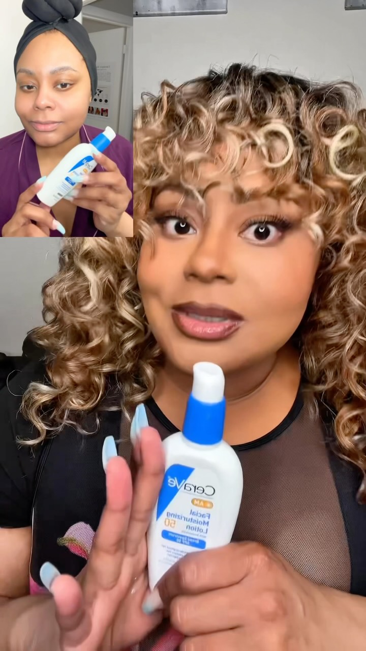 Moisturizer with a SPF 50 @cerave #sunscreen #ceravegoated #skincare