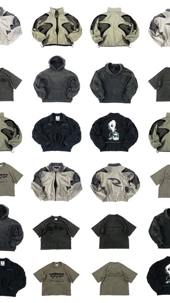 NEW RSG DROP — Available now on www.resurgence.supply. 

Drop list below
- ARRAKIS Windbreaker
- MACHINA Jacket
- FIRING RANGE Shirt
- APOCALYPSE Shirt
- ASCII Shirt
- STRATA Hoodie
- ARCUS Bomber (restock)