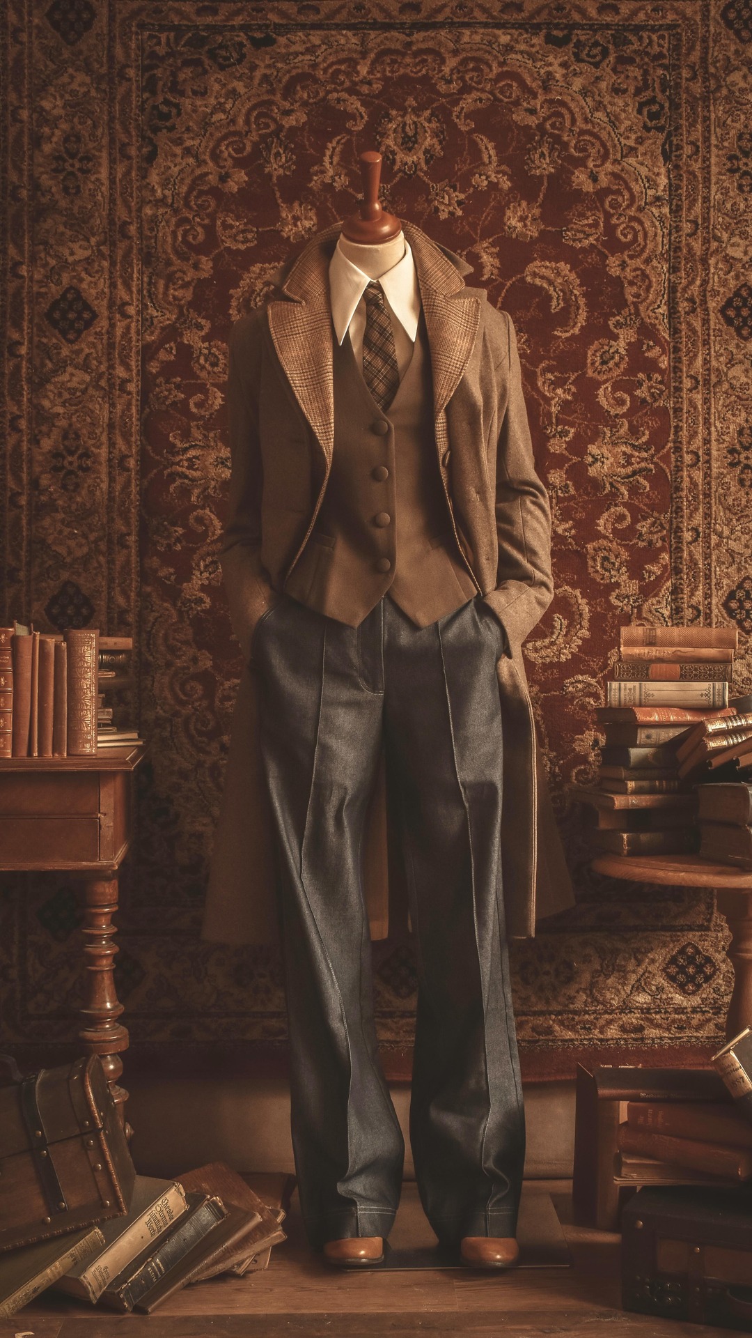 Suit Up! 🕰️

Redefined Heritage ~ Vintage lines with modern edge. 💼 Femininity, tailored and untamed: Where power meets poetry. 📜🤎

O u t f i t

Agnes Blouse + Susan Denim Pants + Dandy Waistcoat + Rita Tweed Jacket + Lenny Woolcoat + Tie +Flatcap
.
.
#femkit #suitupinstyle #darkacademiafashion #vintageacademia #slowfashionbrand #editorialfashion #womeninsuits #femkitstyle