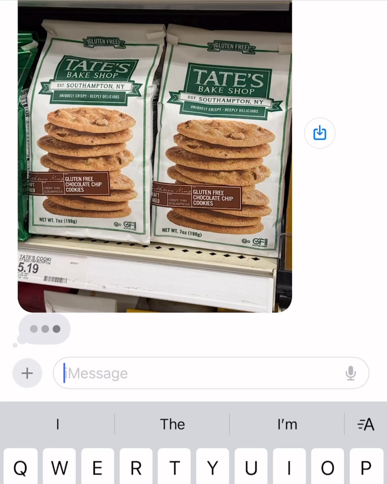Tate’s Gluten Free Chocolate Chip Cookies