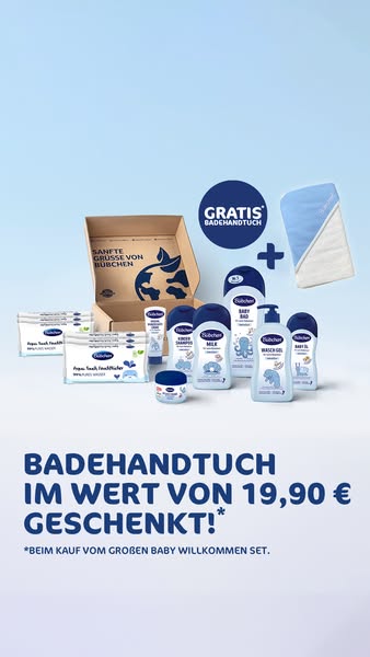 Alle Must-haves Produkte für die Babypflege zum Probieren in einem Set 👶