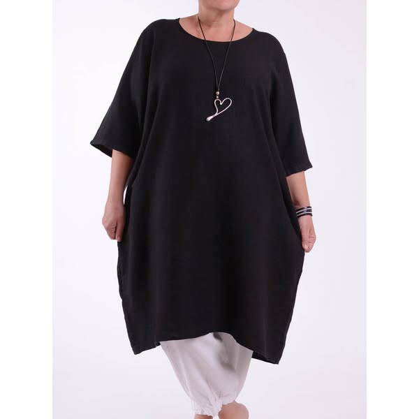 Heavy Linen Quirky Tunic - 9479