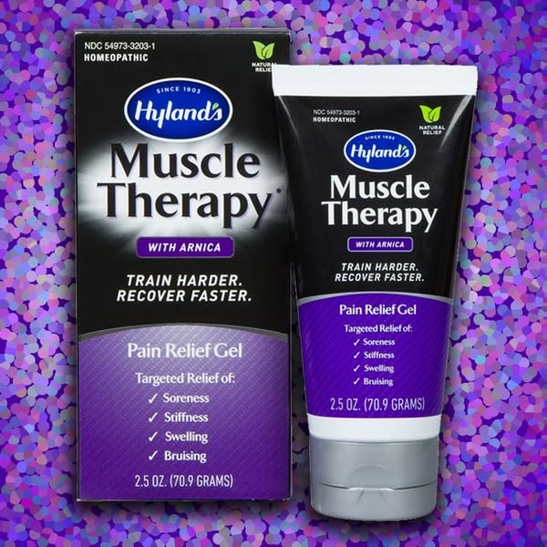 Hyland's is always looking for better ways to help athletes reach their goals. That's why we're beyond excited to introduce an update to our much-loved Muscle Therapy Gel. With the same great performance, our new formulation goes on smoothly and absorbs quickly, with no sticky feel. Made with Arnica, a natural remedy for swelling, bruising, and trauma, the gel provides targeted pain relief after a tough workout or race. Plus, it has a signature light, pleasant smell. So you can control your symptoms without sacrificing performance. 
http://www.hylands.com/products/hylands-muscle-therapy-gel-arnica