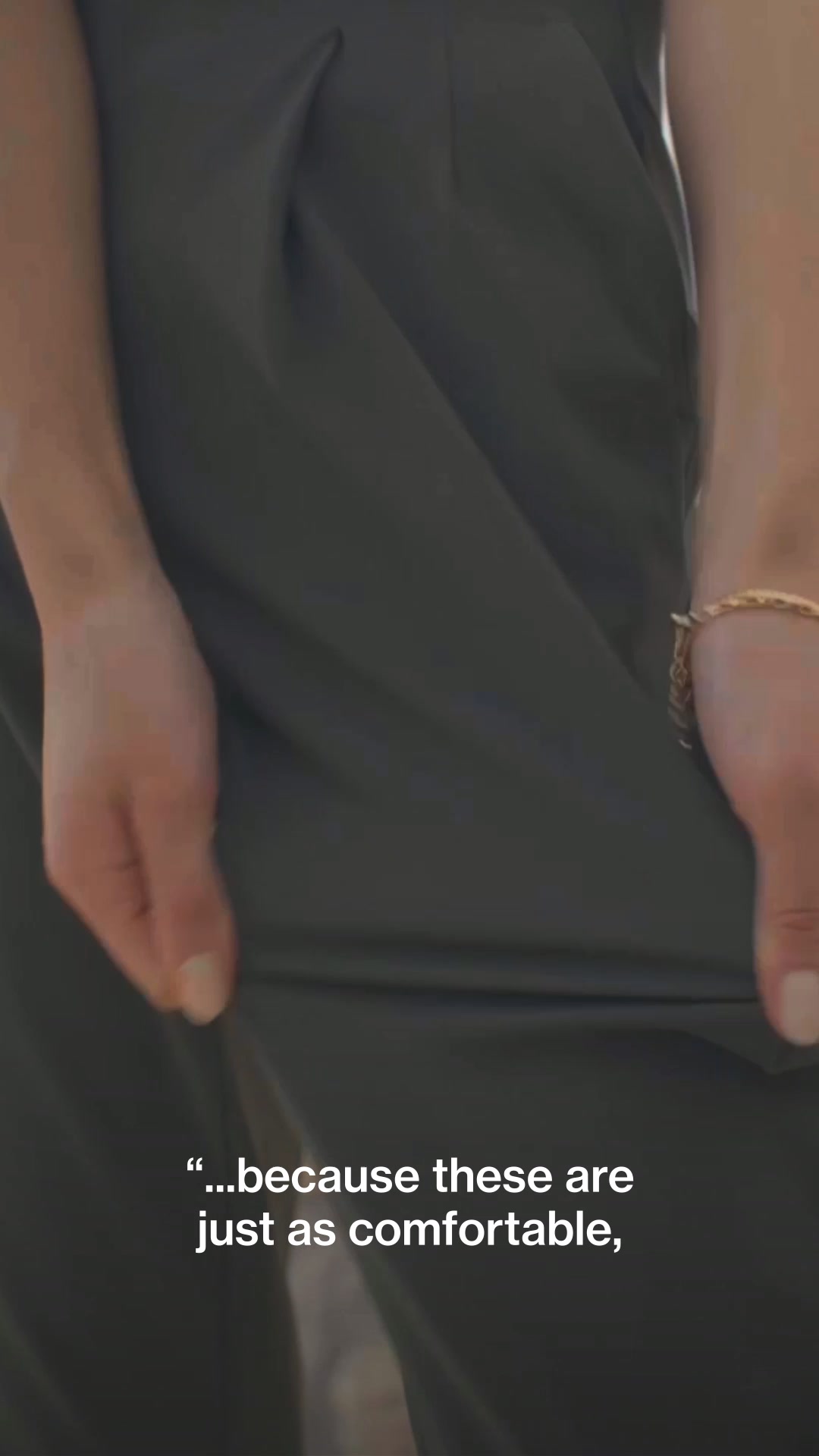 Meet slacks with secret stretch.