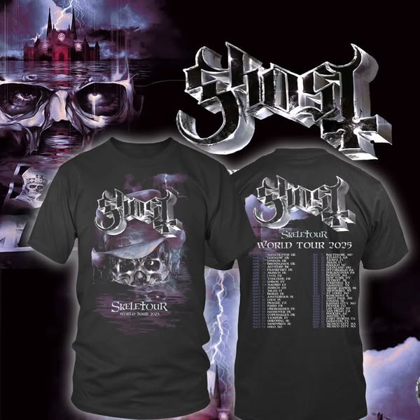🔥 GHOST - SKELETOUR WORLD TOUR 2025 TEE 🔥
Get ready for Ghost’s explosive tour with this killer tee for true fans! 🤘💀

🛒 Order here 👉  https://classic-shirt.com/collections/ghost?page=1