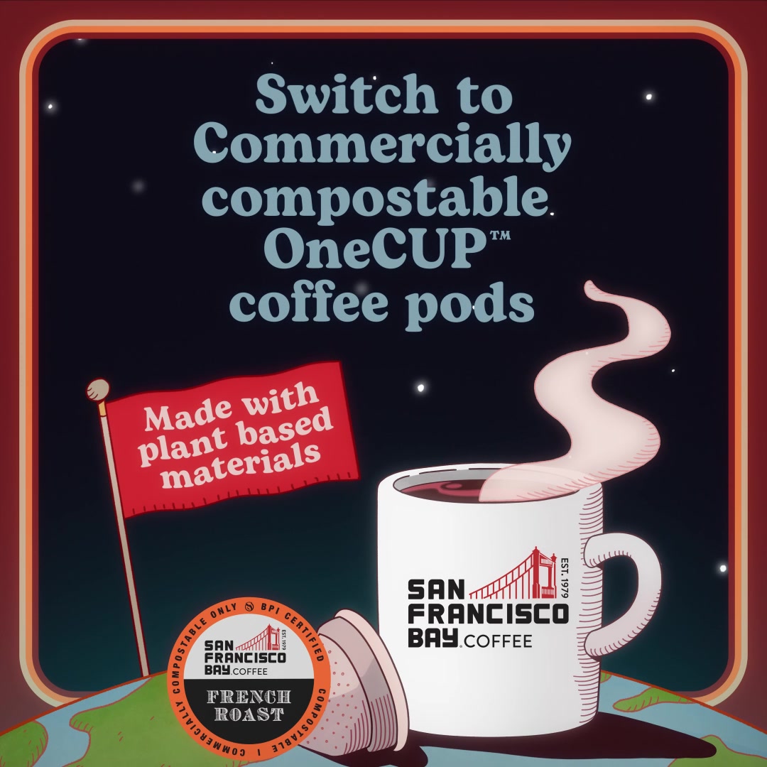 Commercially Compostable OneCup Coffee Pods