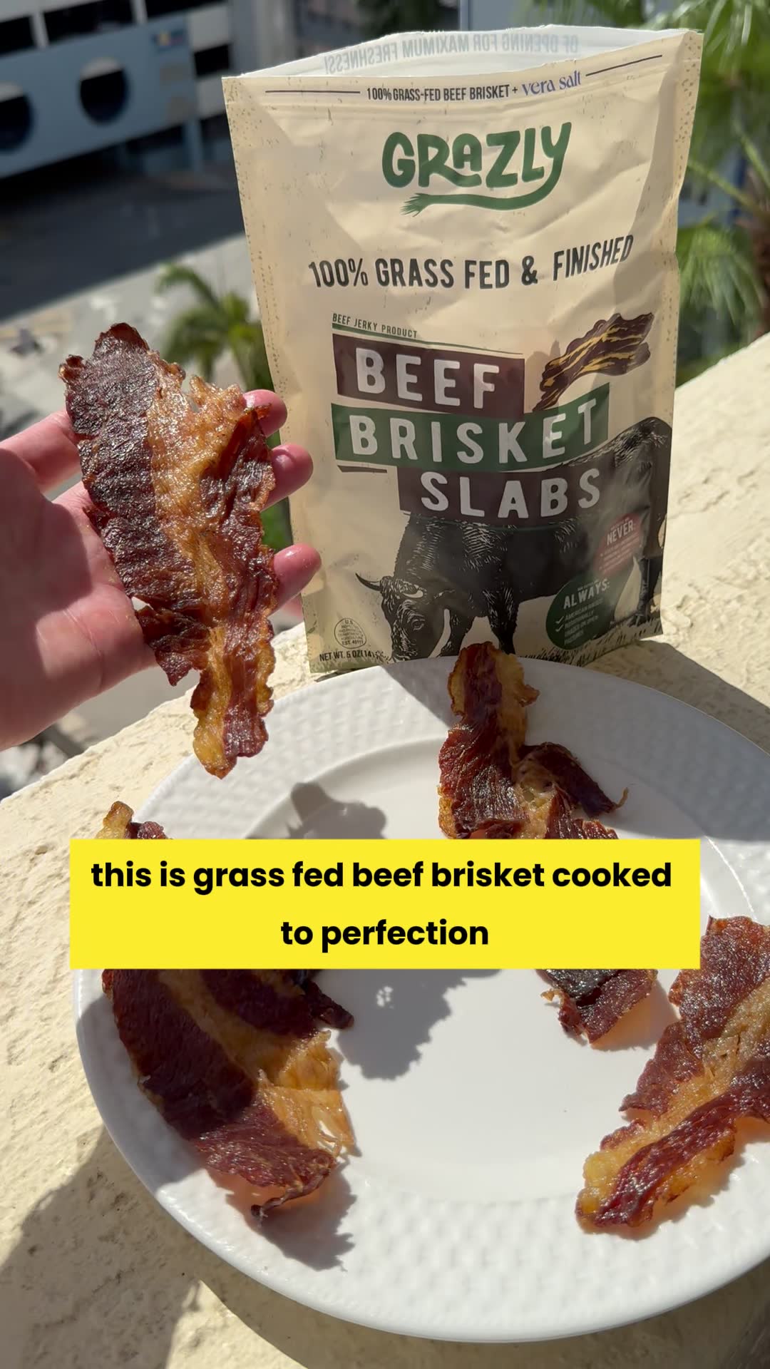 Ingredient List: Beef Brisket. Salt. Done.