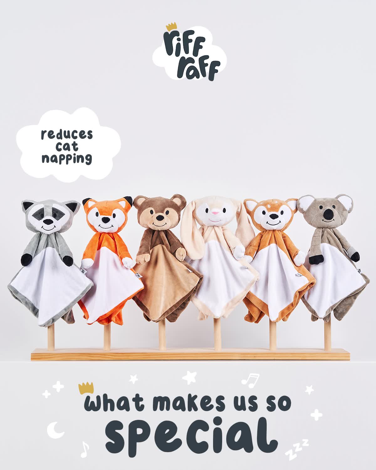 Make Bedtime Easy With Riff Raff Sleep Toys