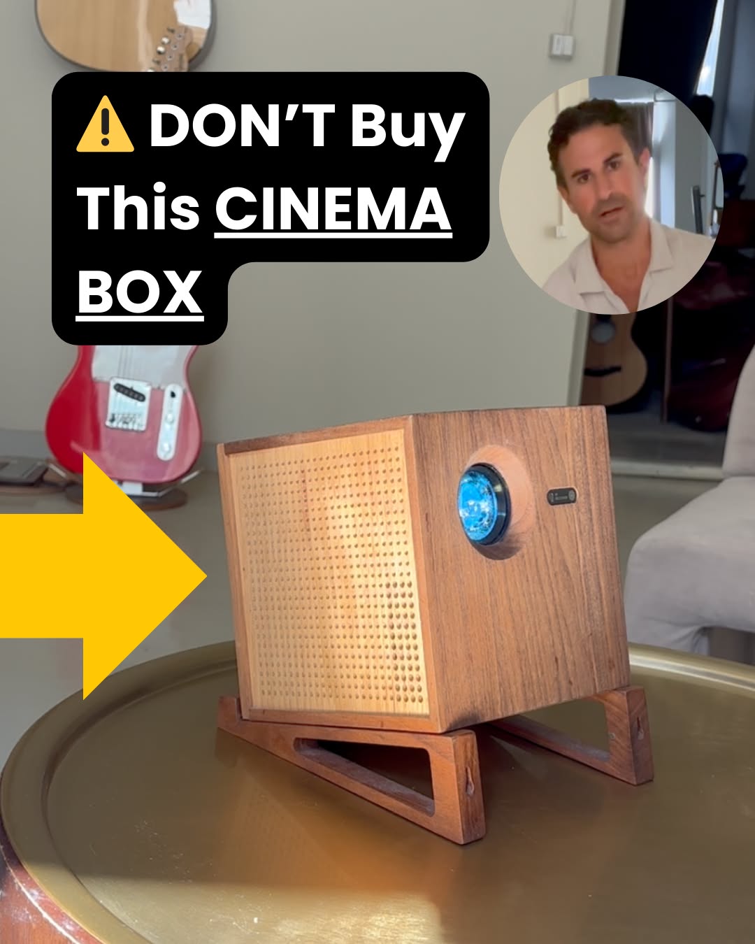 Eco-Friendly Wooden Projector