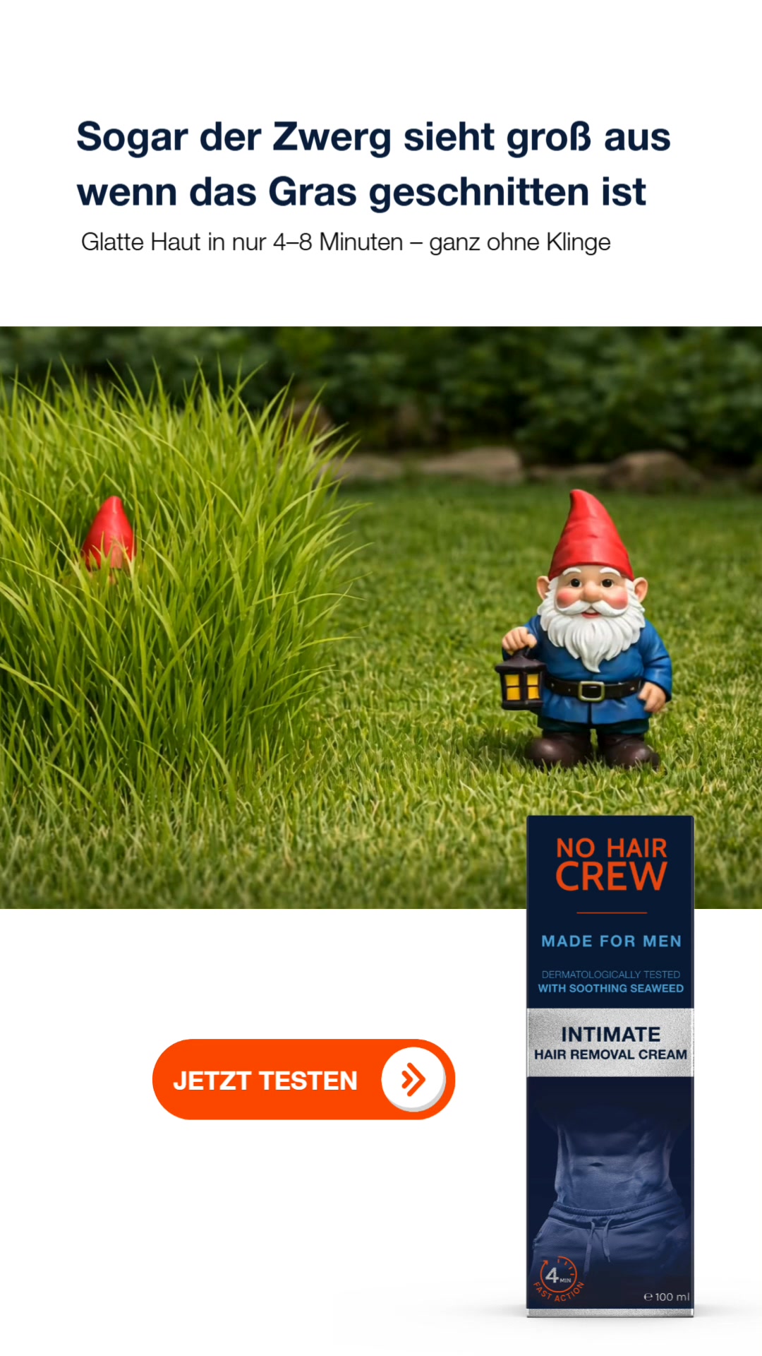 Glatte Haut. Ohne Rasierer.