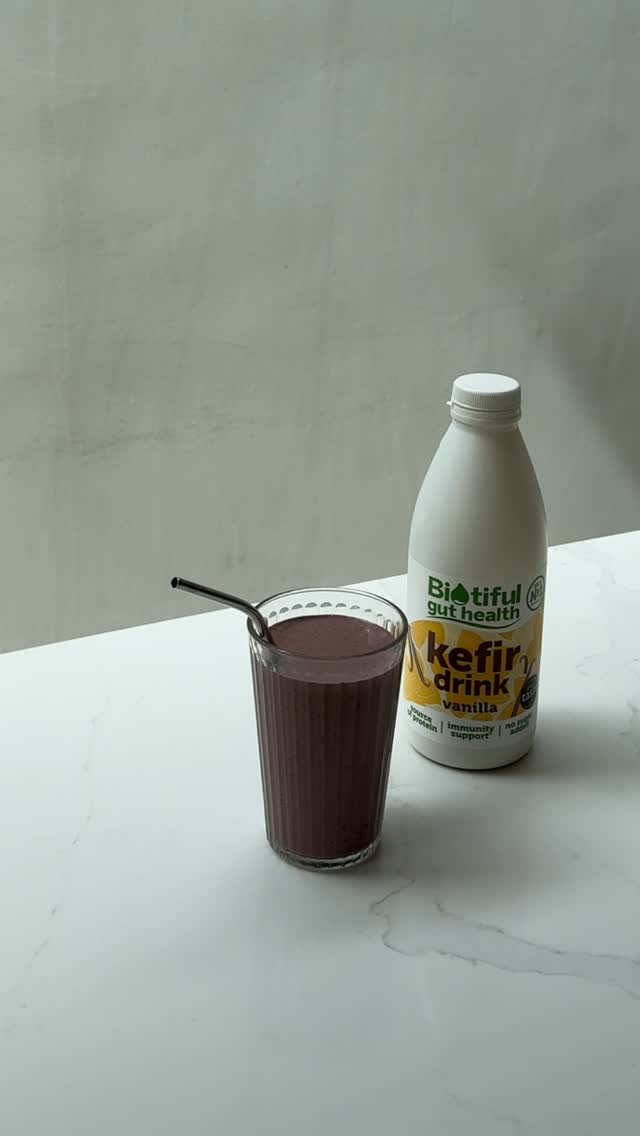 Sip your way to serotonin ✨
 
Packed with billions of live cultures and fibre, this smoothie supports your gut microbiome AND your mood.
 
Head to our blog via the link in bio to learn more.