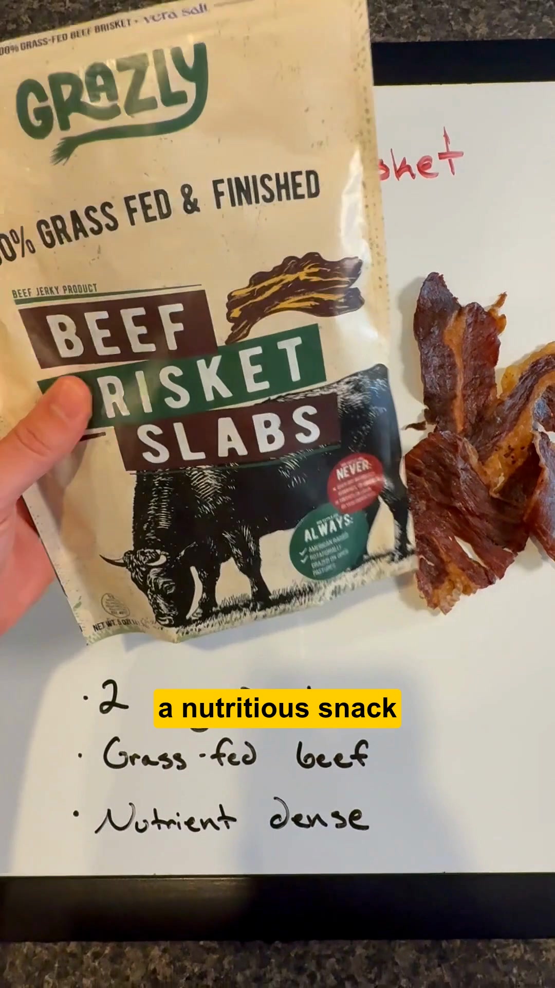 Ingredient List: Beef Brisket. Salt. Done.