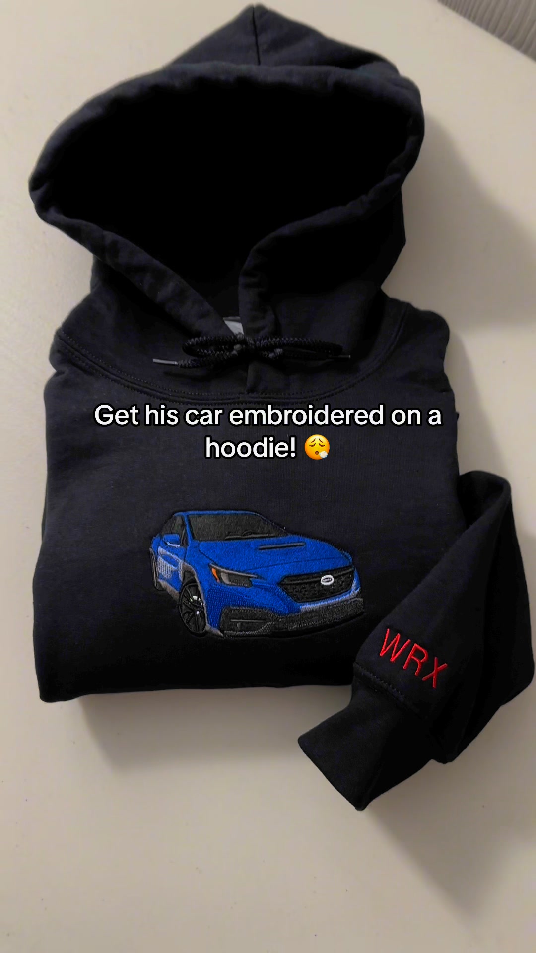 Car Embroidered Sweatshirt