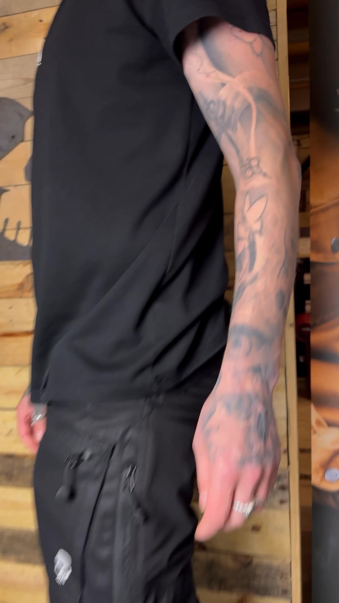 BOBHEAD Casual Cargo Combat Black