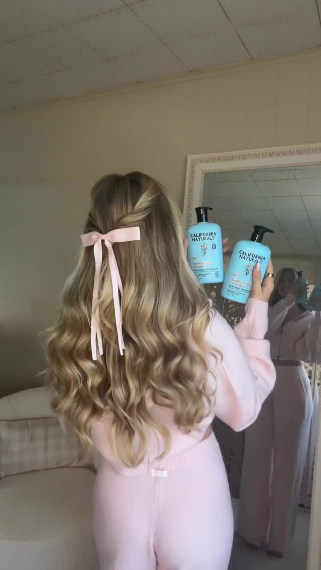 AD: yay for another non-toxic line from @californianaturals that I loveee 🤍 you can grab California Natural’s new Sensitive Scalp & Skin Line @ultabeauty 🤍 #GRWM #hairstyle #hairinspo