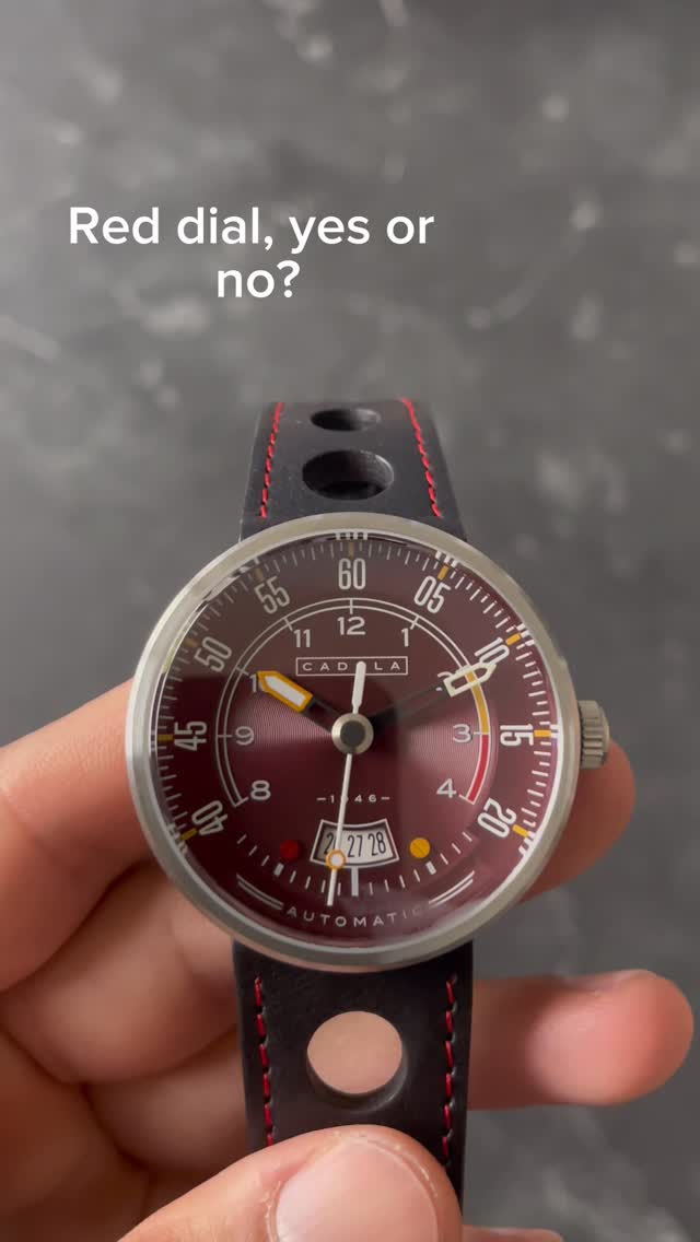 Cadola RPM CD-1055-04 Automatic Firebrick Red 🔴🔥
Bold racing spirit on the wrist. An automatic timepiece with a striking firebrick red dial, built for those who live life in the fast lane. Precision, power, and unmistakable style ⏱️🏁

#meetmywatches #cadola #watchfam #automaticwatch #racinginspired